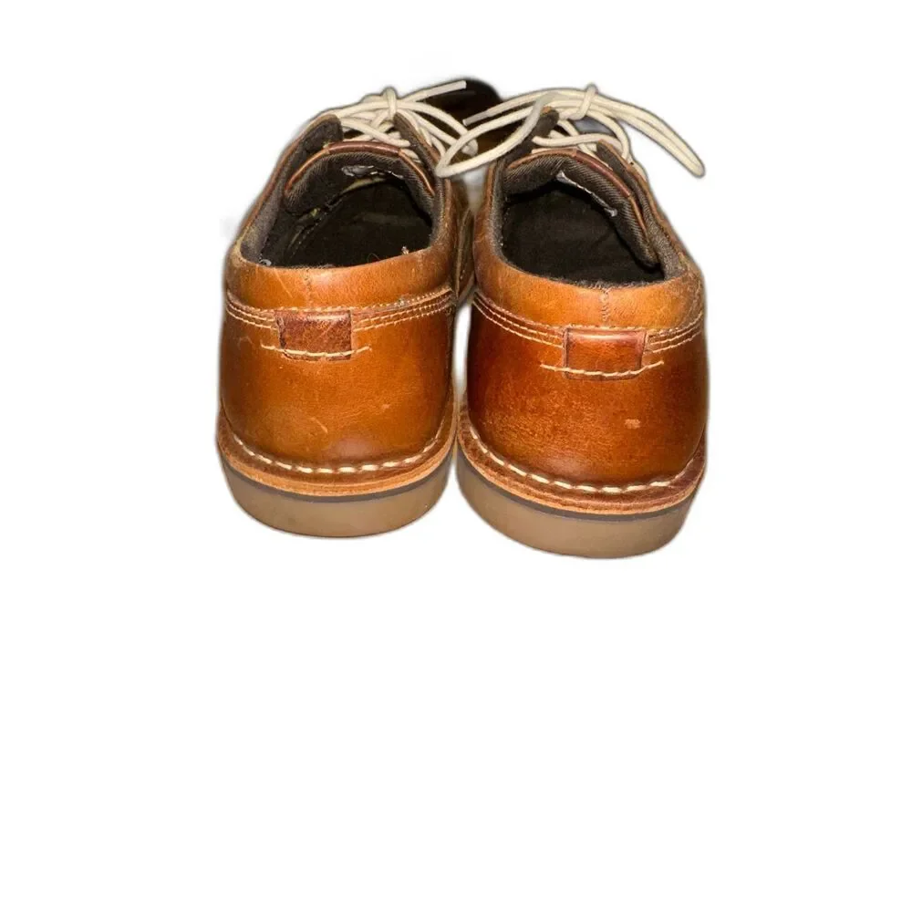 Steve Madden Men's Harpoon Leather Oxford, Size 9.5,‎ Wood
